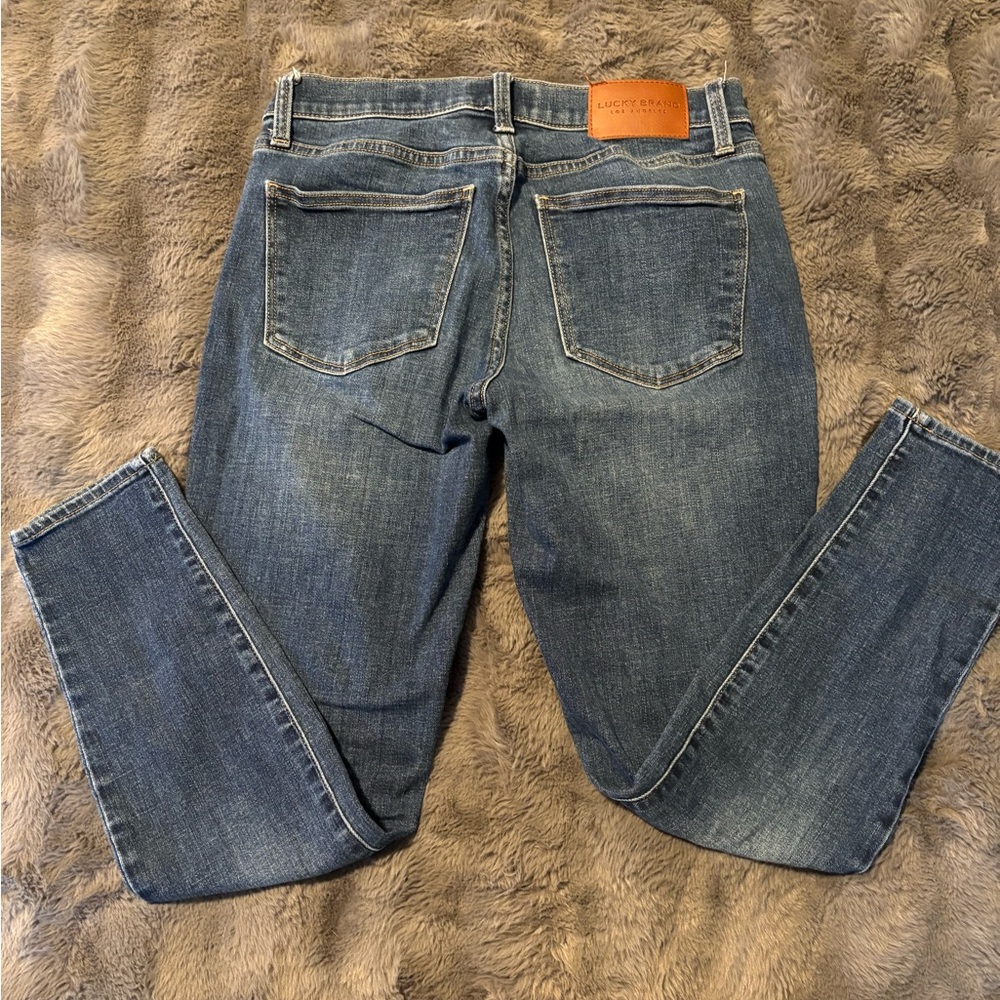 Lucky brand Ava mud rise skinny jeans crop size 6/28